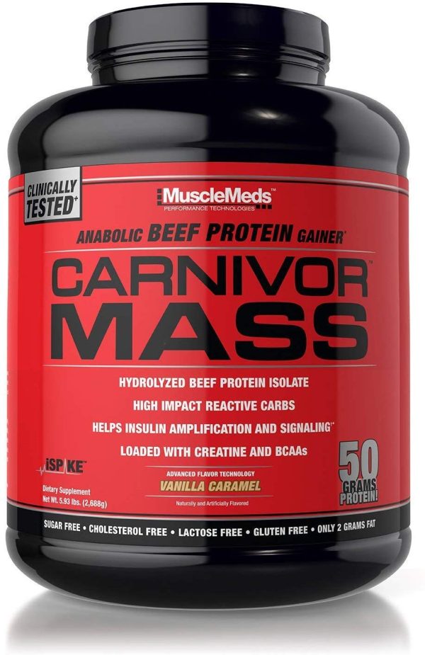 Musclemeds Carnivor Mass 5.6 lbs ( 2.5 Kg ) Vanilla